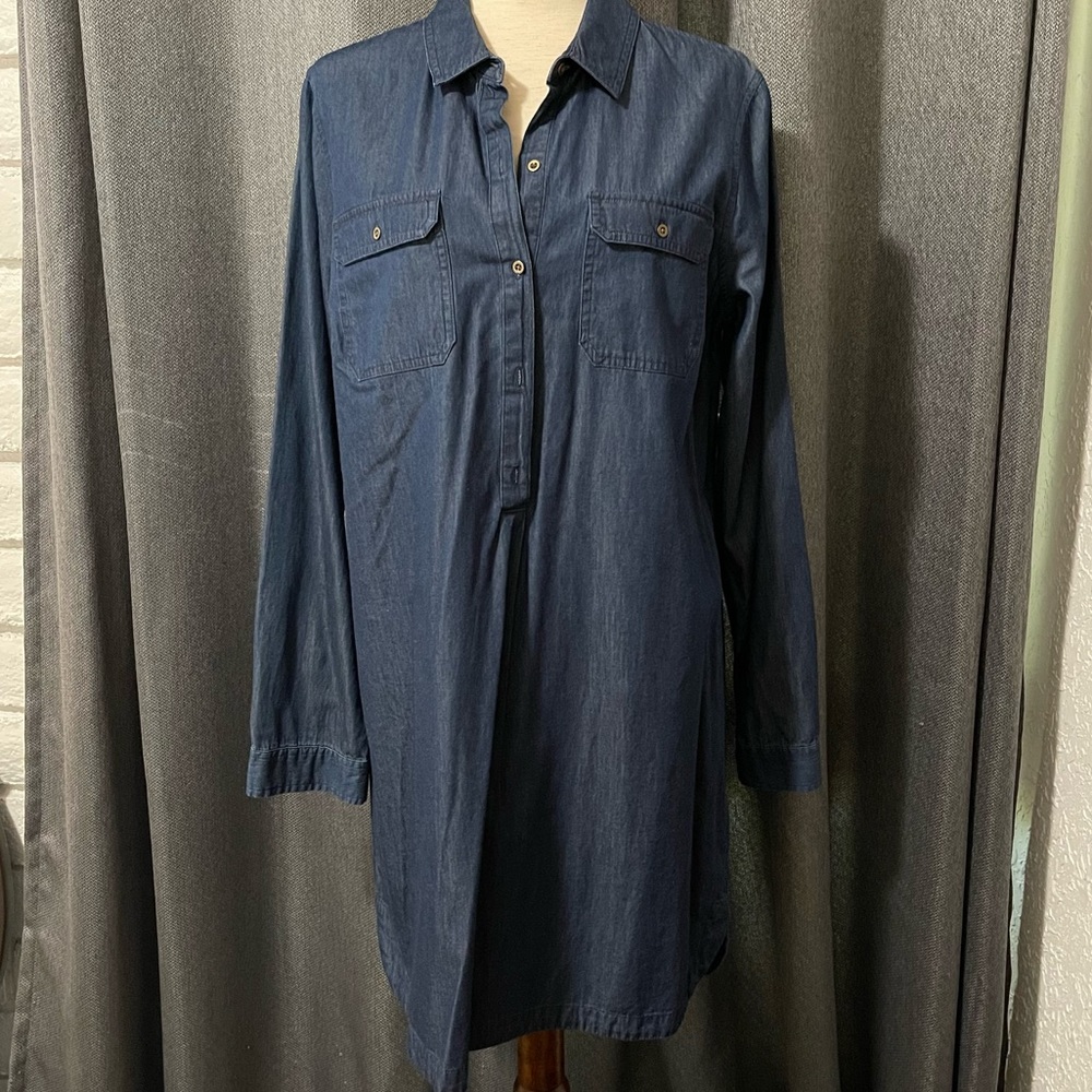 Old Navy Chambray Denim Shirt Dress - Large Tall